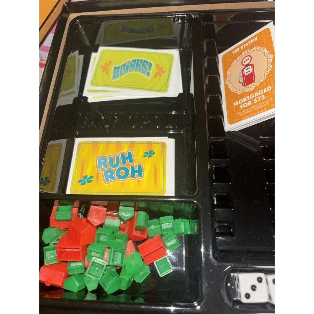 Monopoly Scooby-Doo 50th Anniversary 2019 Hasbro Board Game Box Open Missing One